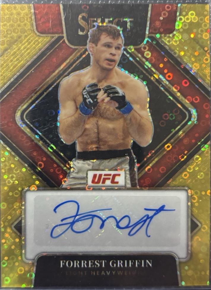 Forrest Griffin 2022 Panini Select UFC Signatures #10 Gold Disco