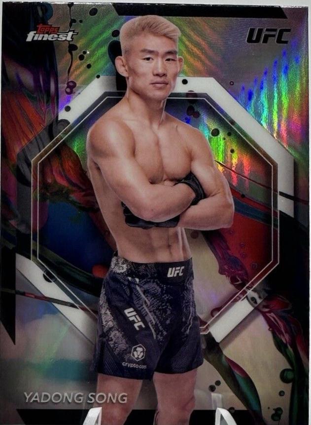 Song Yadong 2024 Topps Finest UFC Base Common #54 Refractor