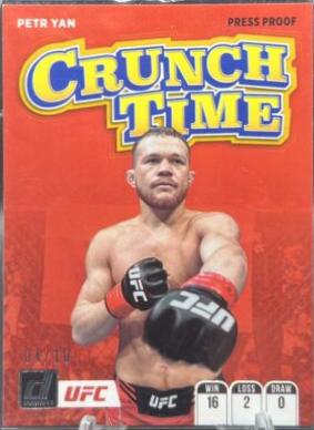 Petr Yan 2022 Panini Donruss UFC Crunch Time #10 Press Proof Gold