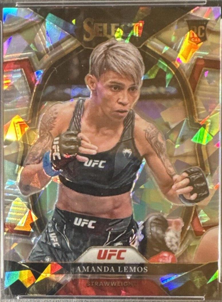 Amanda Lemos 2023 Panini Select UFC Concourse #68 Cracked Ice
