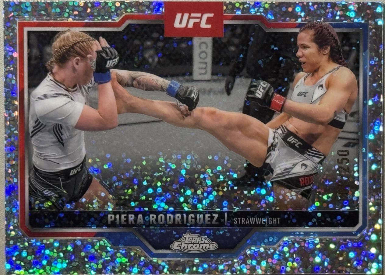 Piera Rodriguez 2025 Topps Chrome UFC Base #135 Speckle Refractor