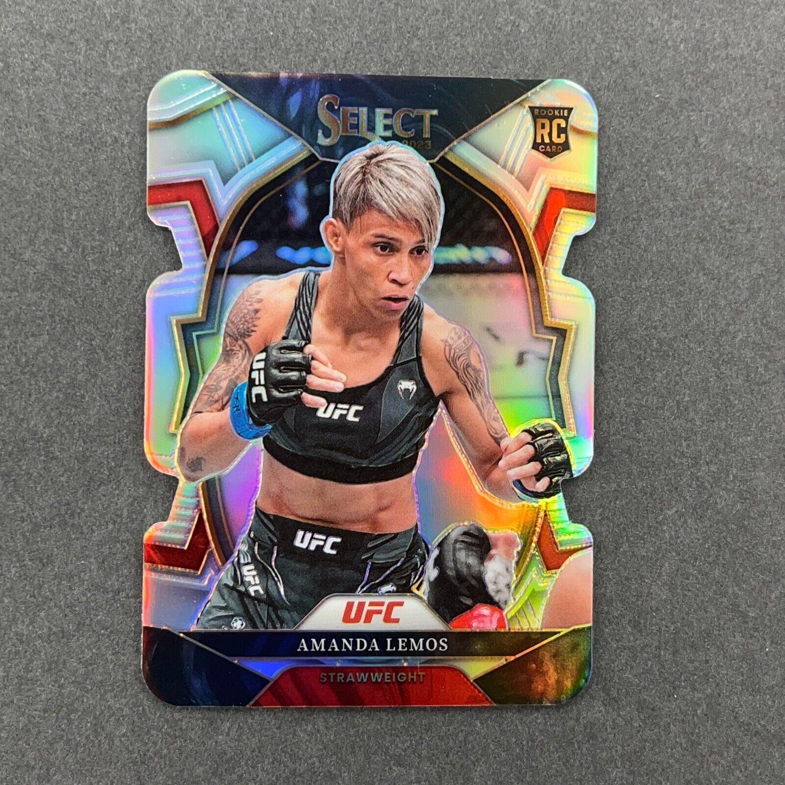 Amanda Lemos 2023 Panini Select UFC Concourse #68 Silver Die Cut