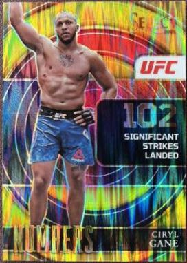 Ciryl Gane 2022 Panini Select UFC Select Numbers #15 Gold