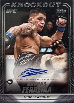 Brunno Ferreira 2024 Topps Knockout UFC Knockout Autographs #KNA-BFA Platinum