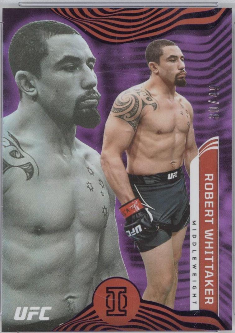 Robert Whittaker 2022 Panini Chronicles UFC Base Illusions #270 Purple