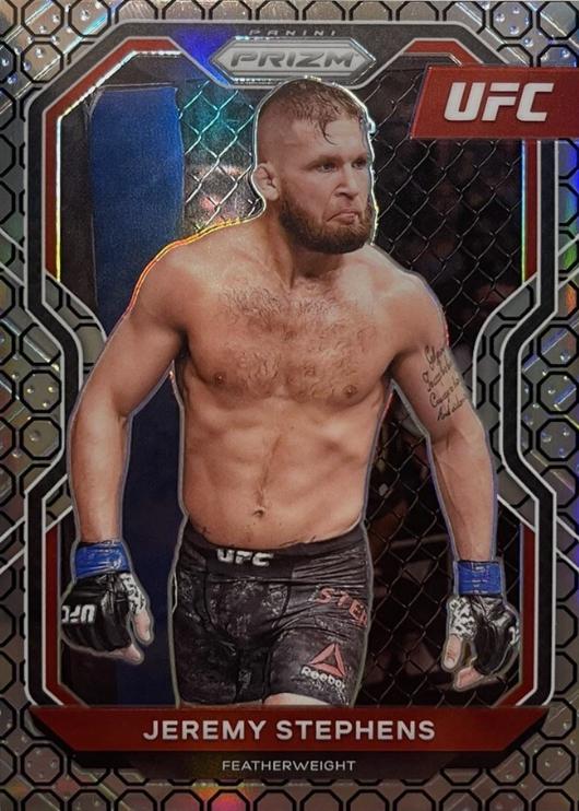 Jeremy Stephens 2021 Panini Prizm UFC Base #54 Octagon