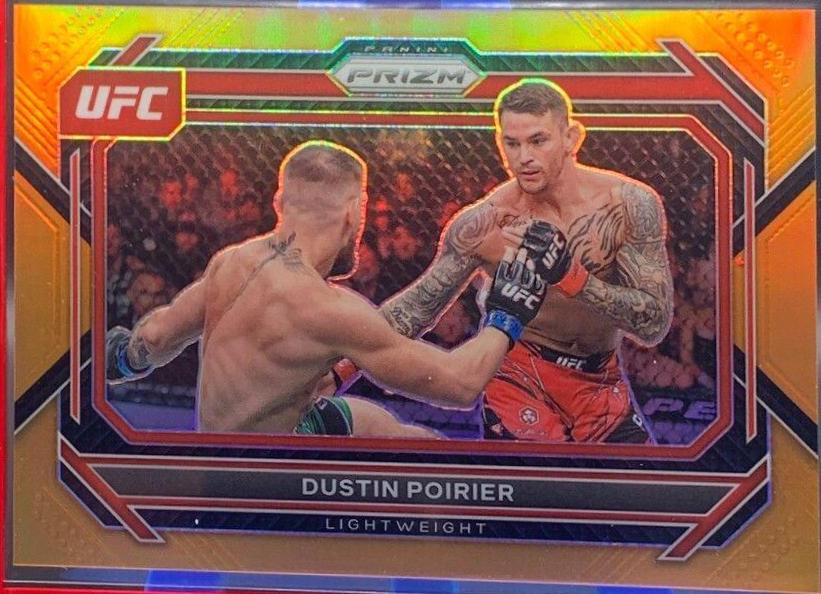 Dustin Poirier 2023 Panini Prizm UFC Base #2 Orange
