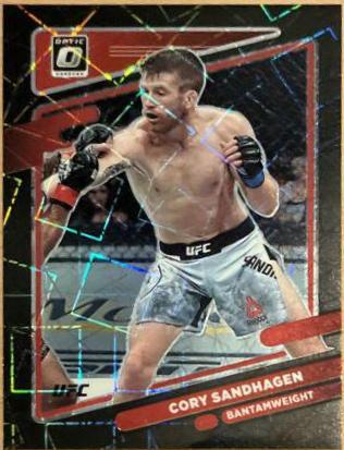 Cory Sandhagen 2022 Panini Donruss Optic UFC Base #8 Black Velocity