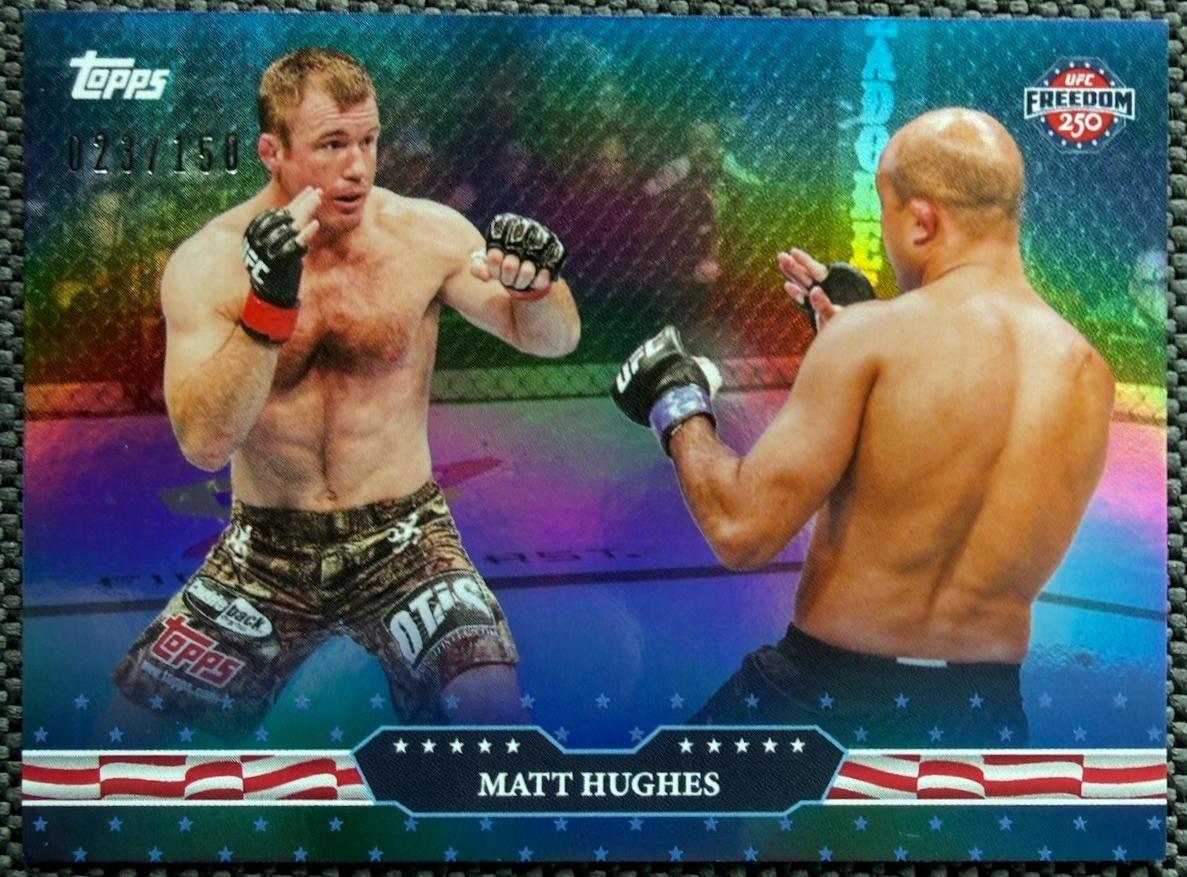 Matt Hughes 2026 Topps UFC Freedom 250 Base #10 Blue