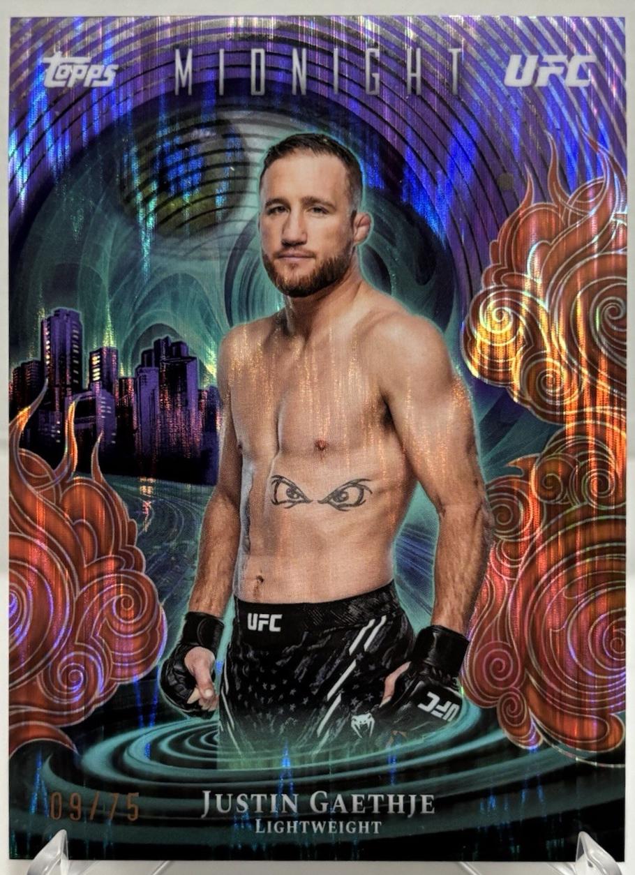 Justin Gaethje 2026 Topps Midnight UFC Insomnia #IN-20 Dusk