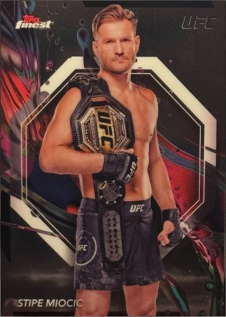 Stipe Miocic 2024 Topps Finest UFC Base Common #7 Superfractor
