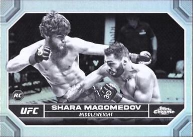 Shara Magomedov 2024 Topps Chrome UFC Base #141 Negative Refractor