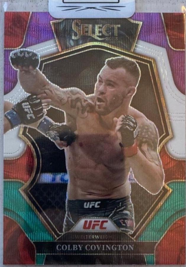 Colby Covington 2023 Panini Select UFC Premier Level #200 Tri Color