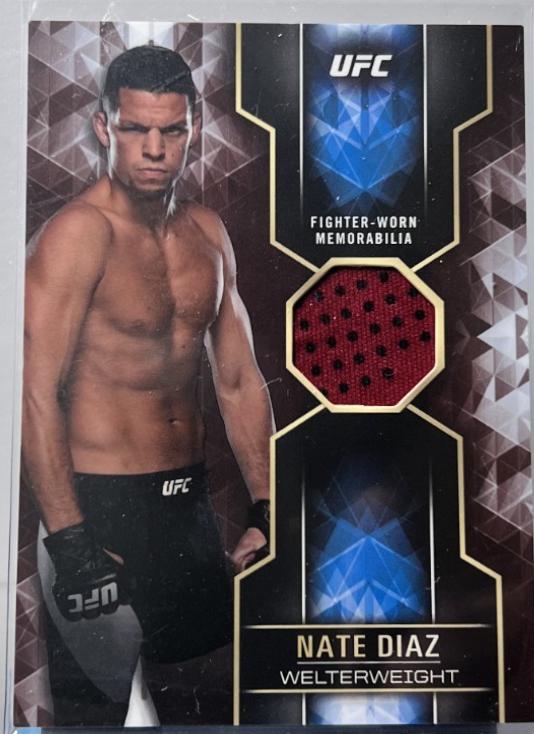 Nate Diaz 2017 Topps UFC Knockout Knockout Relics #KR-ND Red