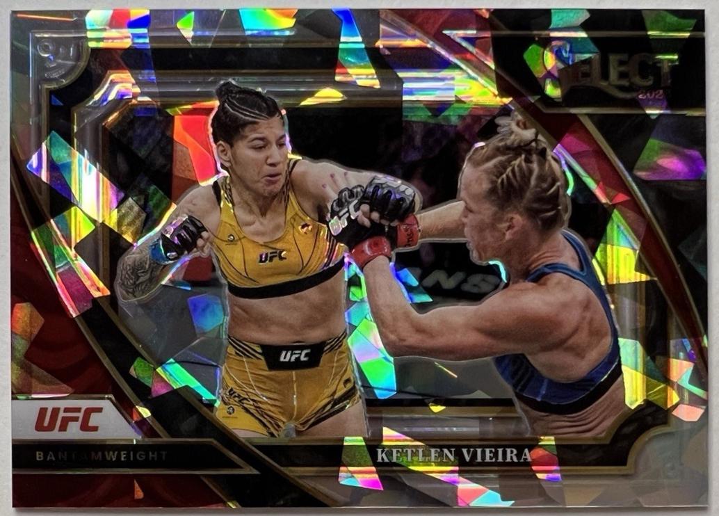 Ketlen Vieira 2023 Panini Select UFC Mezzanine #316 Cracked Ice
