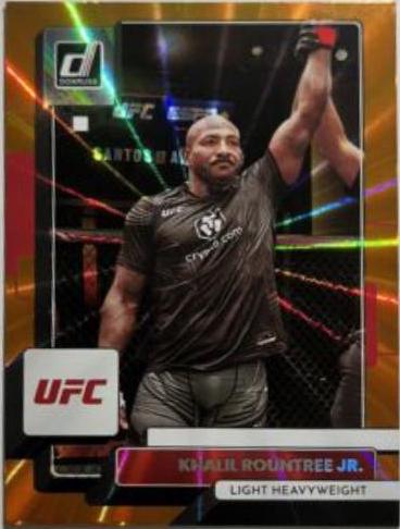 Khalil Rountree Jr. 2023 Panini Donruss UFC Base #183 Orange Laser