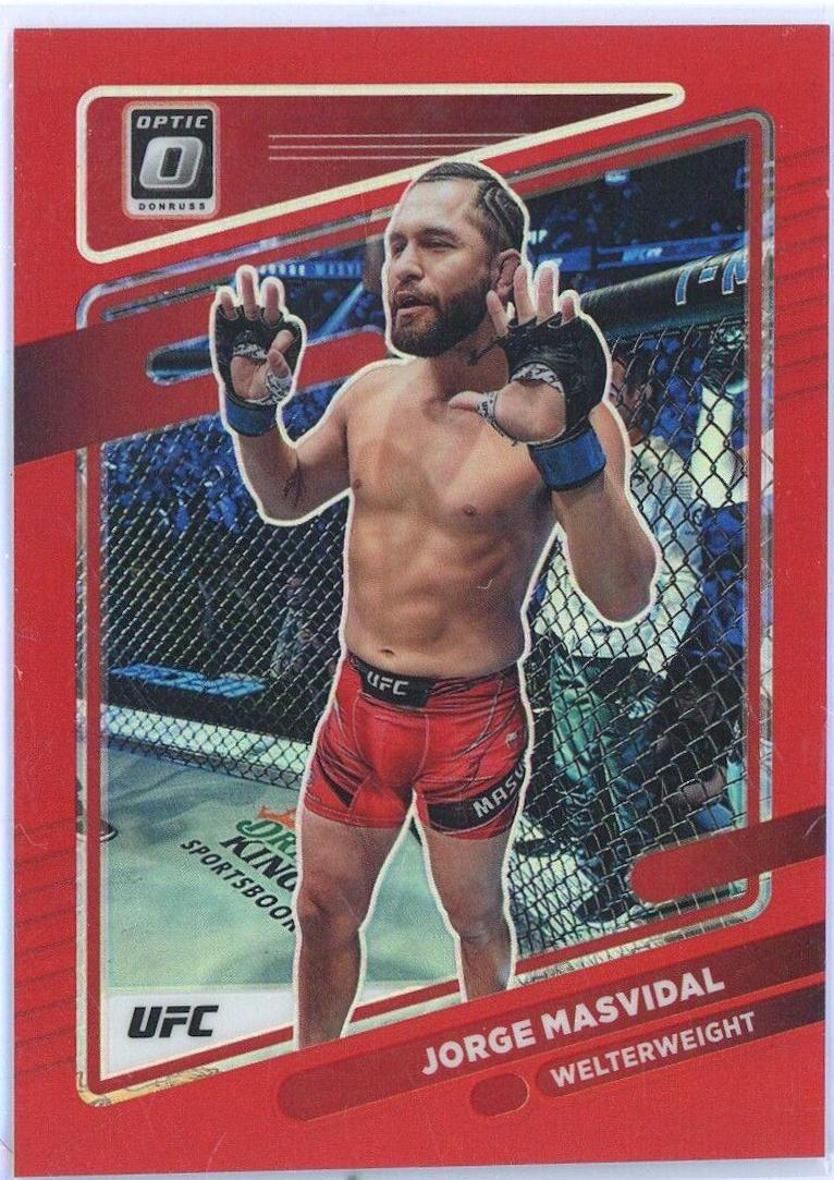 Jorge Masvidal 2022 Panini Donruss Optic UFC Base #79 Red