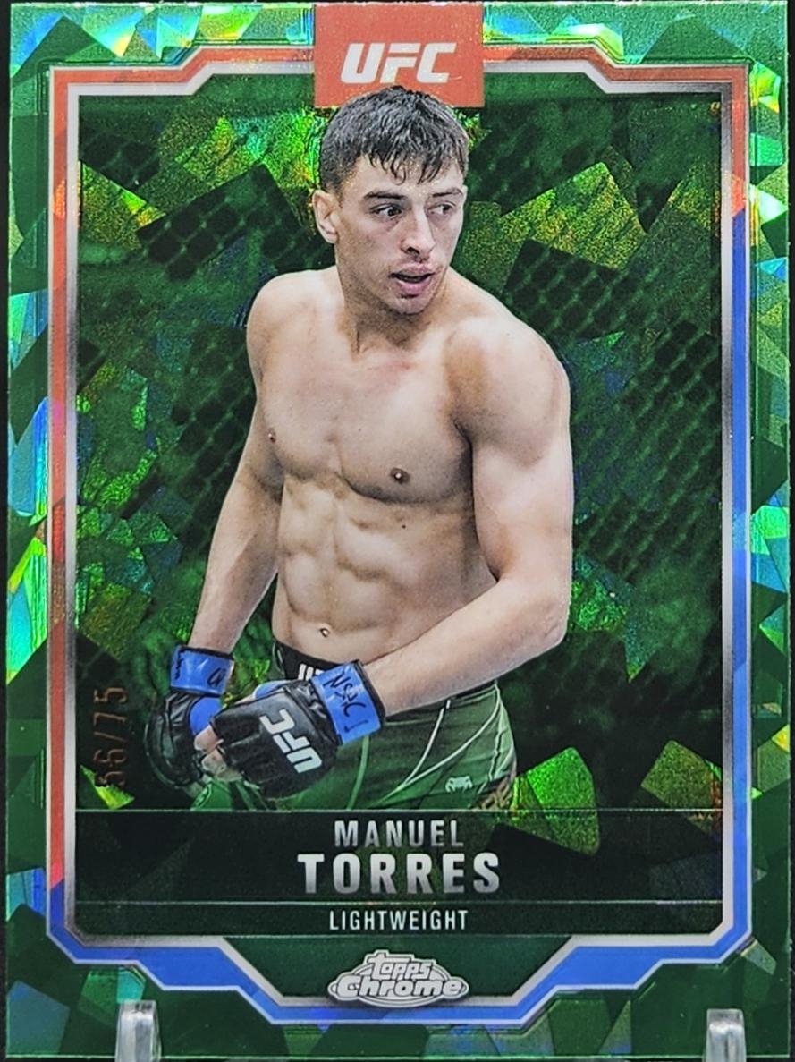 Manuel Torres 2025 Topps Chrome Sapphire UFC Base Sapphire #96 Green Sapphire