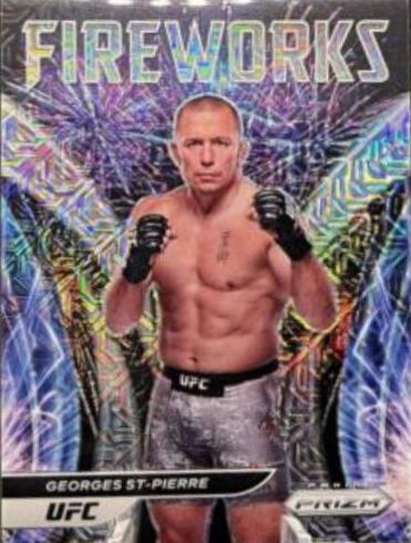 Georges St-Pierre 2022 Panini Prizm UFC Fireworks #14 Mojo