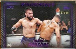 Jonny Parsons 2024 Topps Knockout UFC Base #44 Purple