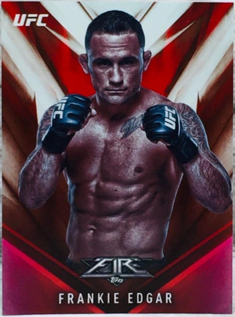 Frankie Edgar 2017 Topps UFC Fire Base #16 Red