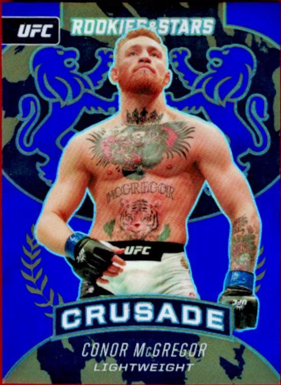 Conor McGregor 2021 Panini Chronicles UFC Base Crusade #238 Blue