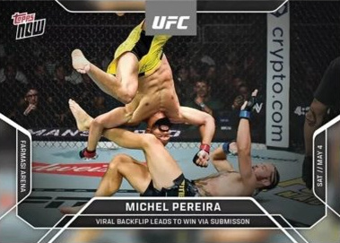 Michel Pereira Topps Now UFC Base #4 Gold