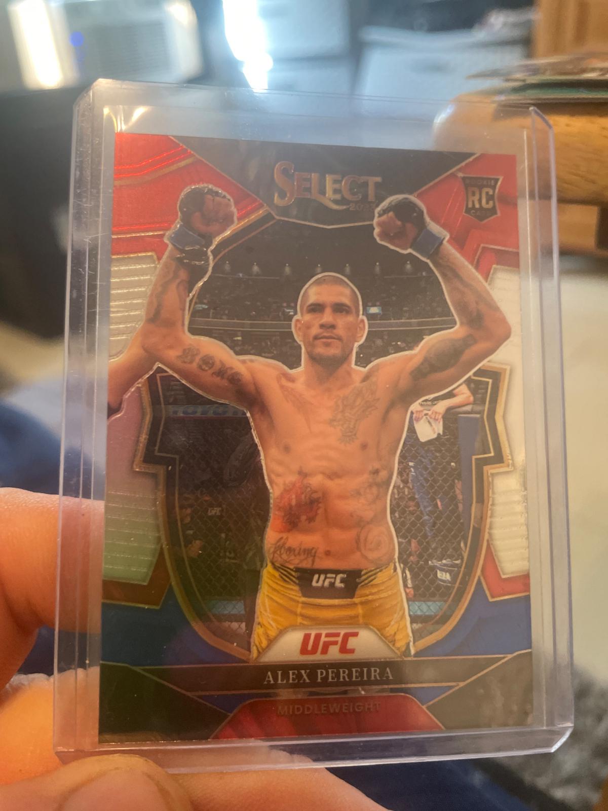 Alex Pereira 2023 Panini Select UFC Concourse #65 Red Blue Base