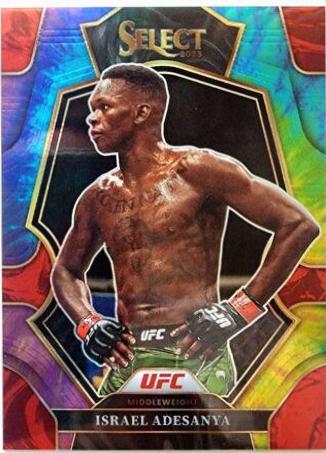 Israel Adesanya 2023 Panini Select UFC Premier Level #192 Tie Dye
