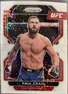 Paul Craig 2022 Panini Prizm UFC Base #170 White Sparkle