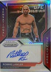 Robbie Lawler 2021 Panini Prizm UFC Sensational Signatures #3 Silver