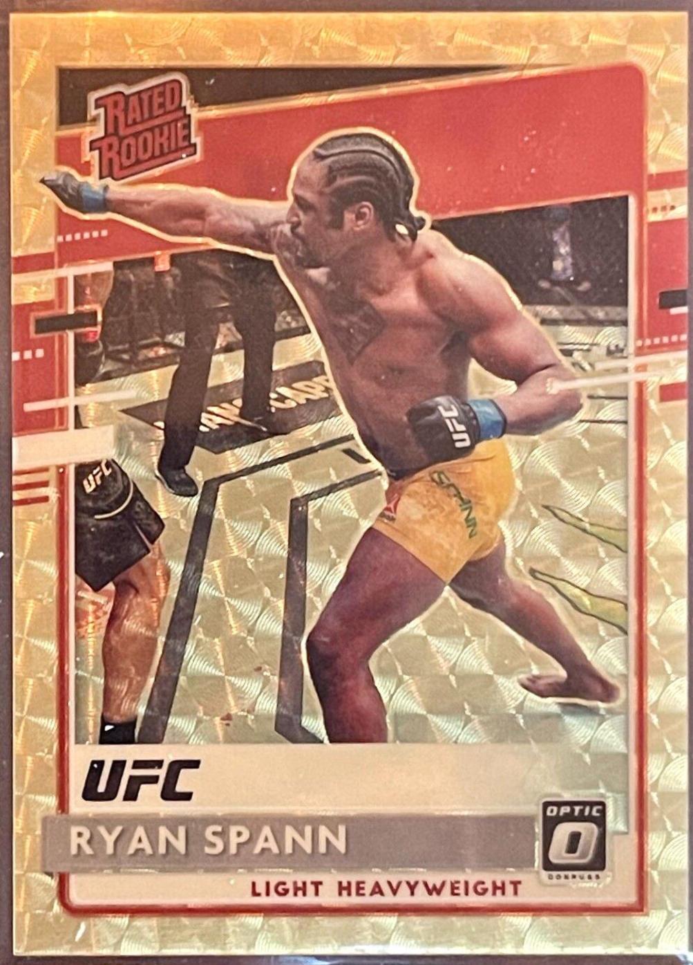 Ryan Spann 2021 Panini Chronicles UFC Base Optic Rated Rookies #212 Gold
