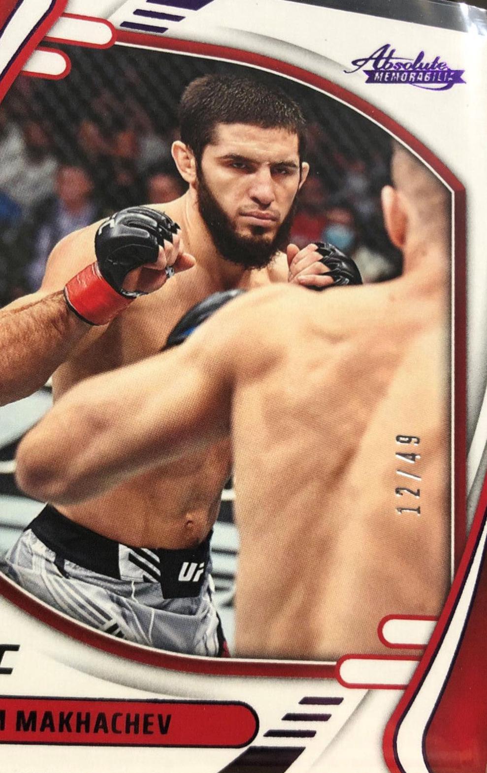 Islam Makhachev 2022 Panini Chronicles UFC Base Absolute #124 Purple