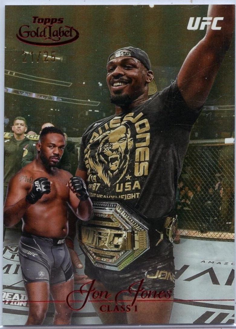 Jon Jones 2024 Topps Gold Label UFC Base Class I #44 Red