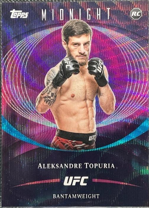 Aleksandre Topuria 2026 Topps Midnight UFC Base #41 Moon Beam