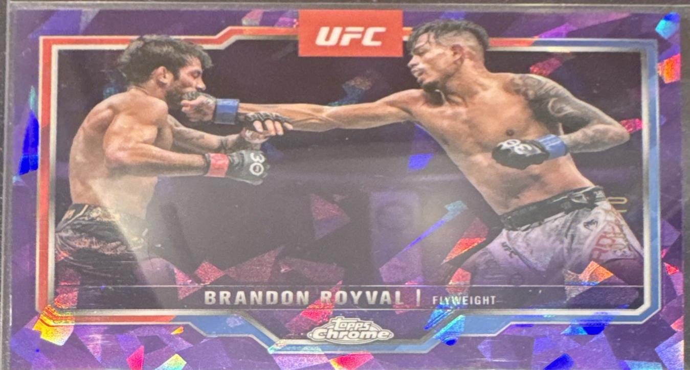 Brandon Royval 2025 Topps Chrome Sapphire UFC Base Sapphire #152 Purple Sapphire