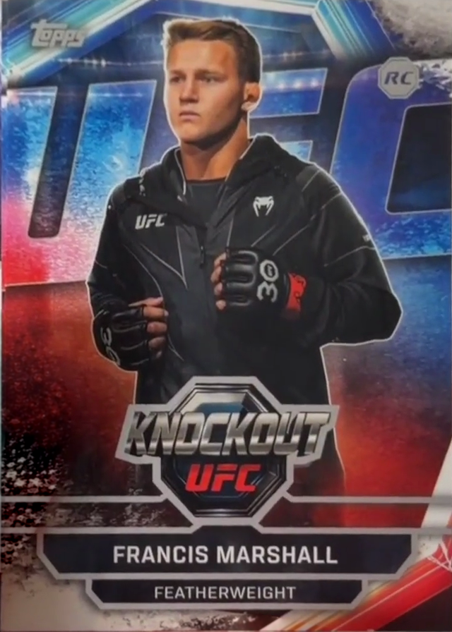 Francis Marshall 2026 Topps Knockout UFC Base #50 Teal
