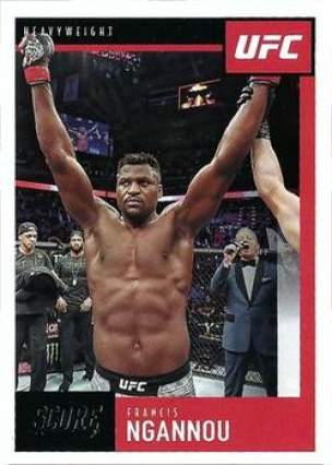 Francis Ngannou 2021 Panini Chronicles UFC Base Score #92 Purple