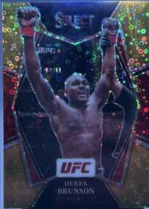 Derek Brunson 2022 Panini Select UFC Premier Level #114 Gold Disco