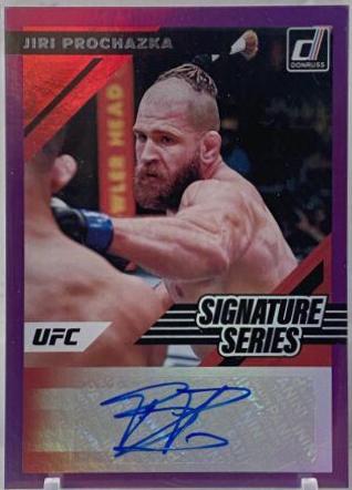 Jiri Prochazka 2022 Panini Donruss UFC Signature Series #3 Purple