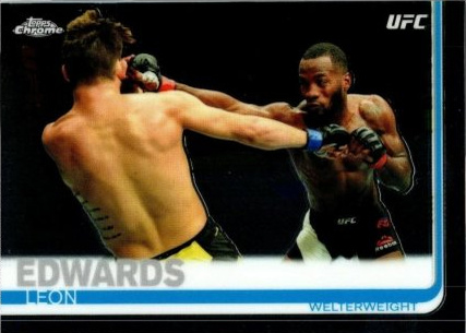 Leon Edwards 2019 Topps Chrome UFC Base #2 Red