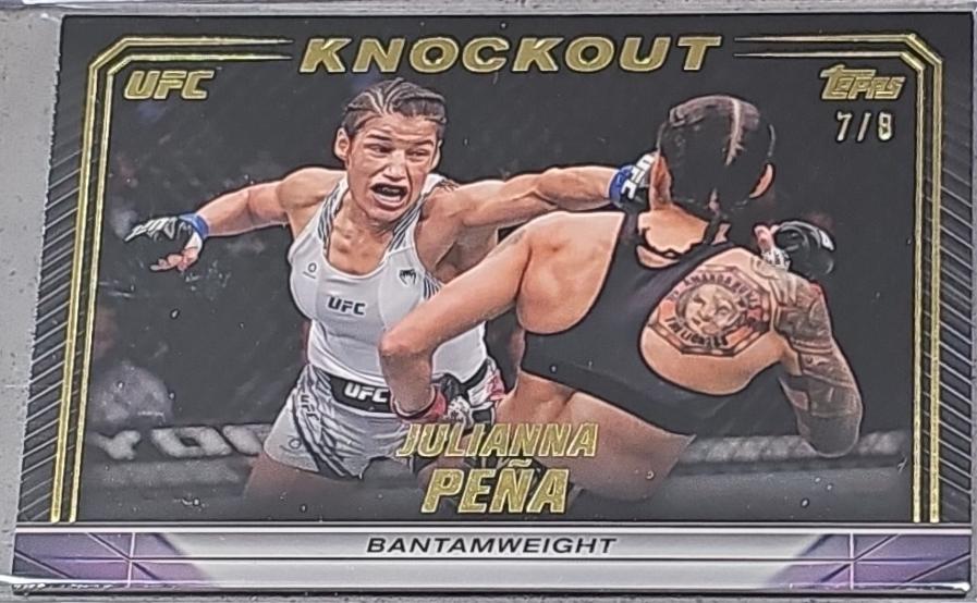 Julianna Peña 2024 Topps Knockout UFC Base #41 Gold