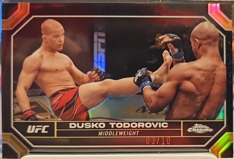 Dusko Todorovic 2024 Topps Chrome UFC Base #63 Black Refractor