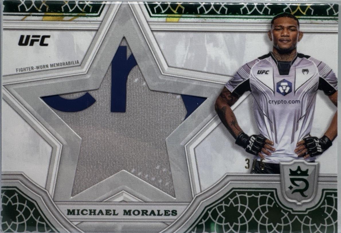 Michael Morales 2024 Topps Royalty UFC Star Relics #SRR-25 Green