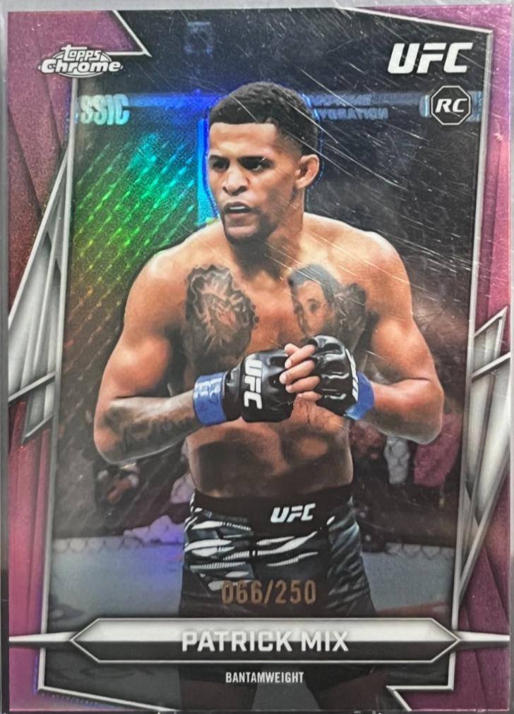 Patrick Mix 2026 Topps Chrome UFC Base #9 Purple Geometric Refractor