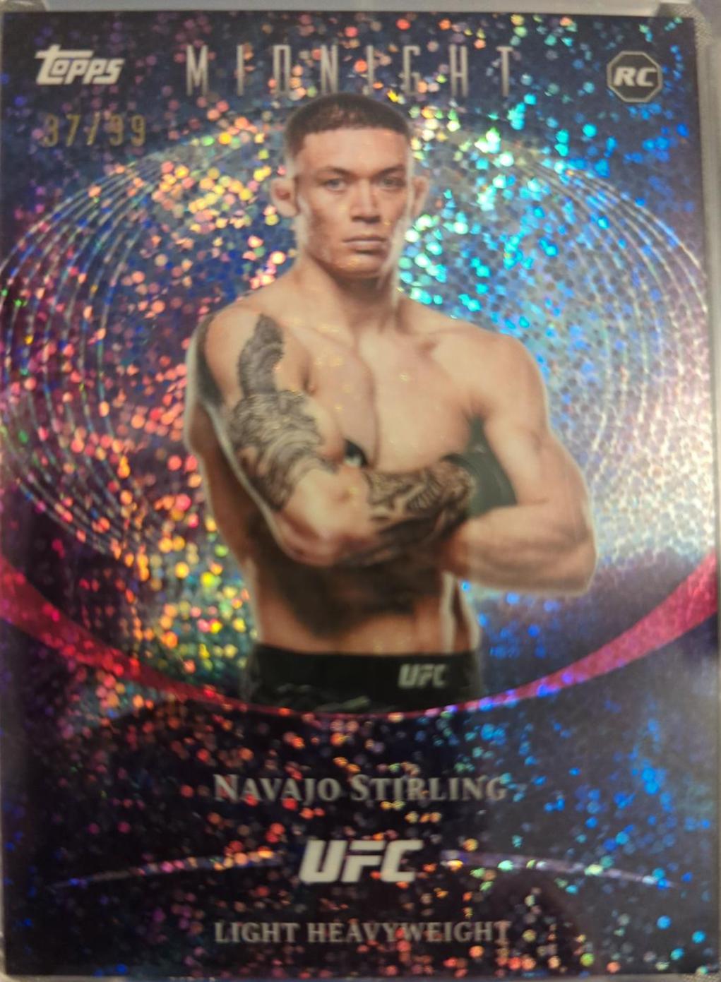 Navajo Stirling 2026 Topps Midnight UFC Base #48 Twilight