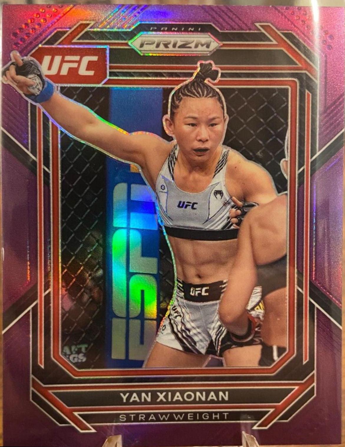 Yan Xiaonan 2023 Panini Prizm UFC Base #188 Purple
