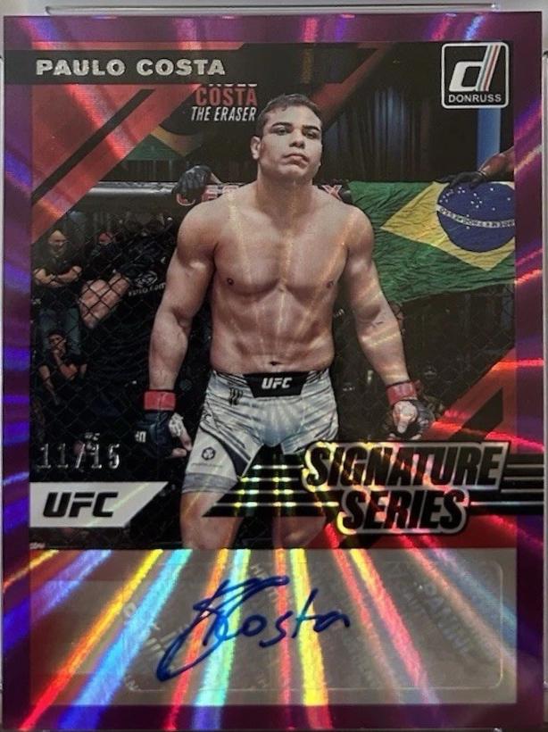 Paulo Costa 2022 Panini Donruss UFC Signature Series #57 Purple Laser