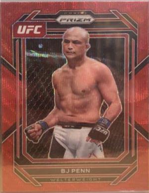 BJ Penn 2023 Panini Prizm UFC Base #123 Ruby Wave
