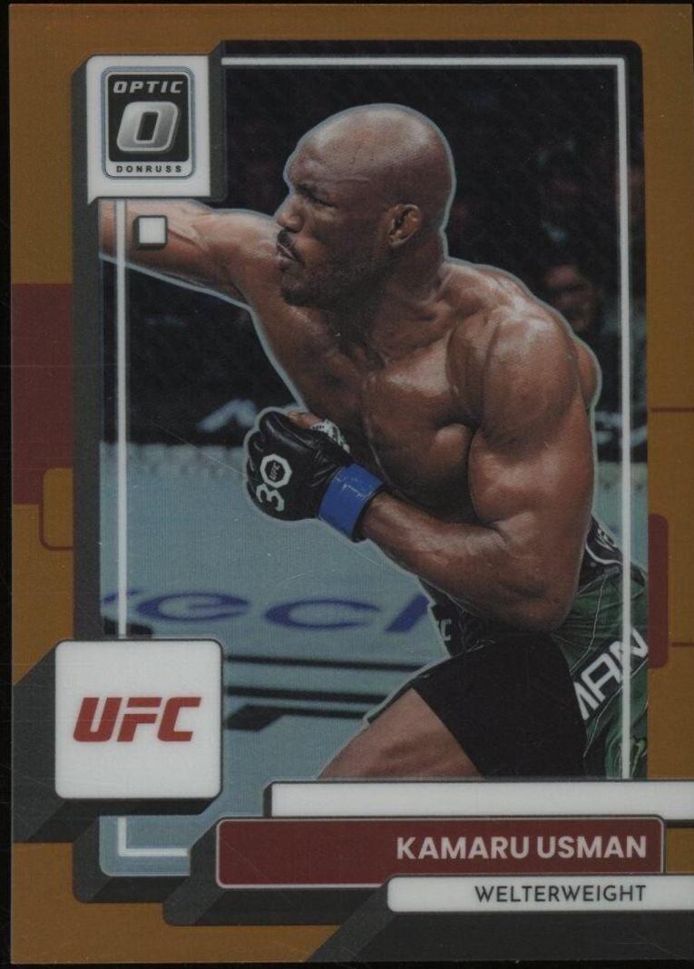 Kamaru Usman 2023 Panini Donruss Optic UFC Base #13 Orange